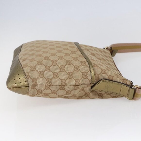 GUCCI GG Canvas Shoulder Bag Beige Gold 145857 Auth ep11216 - Picture 5 of 16
